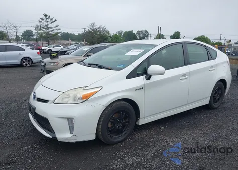 2012 Toyota Prius Two z USA, uszkodzony, nr VIN JTDKN3DU2C1531465